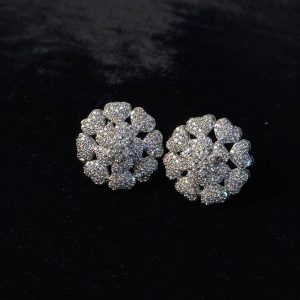 Glamour Sparkle Round Crystal Jewellery Stud Earrings - Jewelist.pk (Fashion Jewellery)