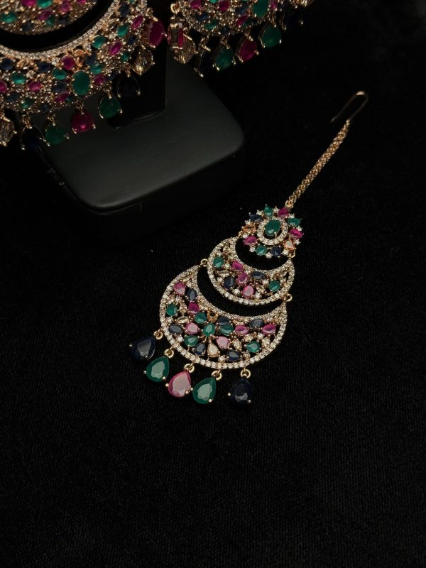 Heirloom Symphony Kundan & Gemstone Chandbali Earrings - Jewelist.pk