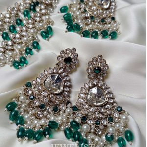 Exquisite Meera Long Kundan Mala Bridal Set - Artificial Kundan Bridal Jewellery Pakistan by Jewelist.pk