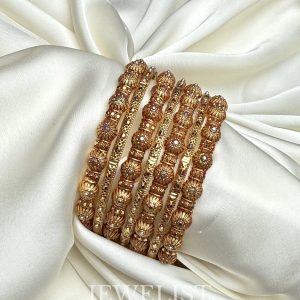 Enduring Mehreen Gold plated Bangles - Traditional Artificial Gold Bangles Pakistan by Jewelist.pk