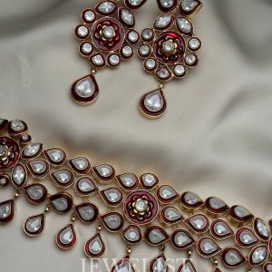 Gulnaar Kundan Polki Bridal Set by Jewelist.pk