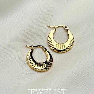 Heritage Glow Hoops by Jewelist.pk – Pakistani Artificial Jewellery