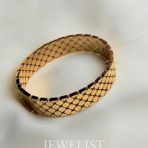Geometric Gold Cutwork Bracelet – Jewelist.pk Artificial Jewellery