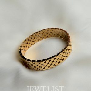 Geometric Gold Cutwork Bracelet – Jewelist.pk Artificial Jewellery