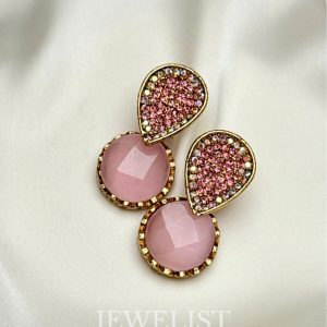 Jewelist Earrings Pakistan – Crystal Studded Design