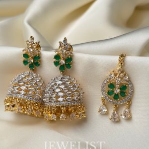 Zeenat AD Jhumka Teeka Set – Jewelist Jewellery Pakistan