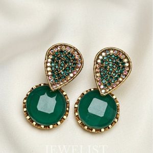 Jewelist Earrings Pakistan – Crystal Studded Design