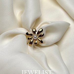Floral Pearl Ring by Jewelist.pk – Pakistani Artificial Jewellery