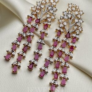 Three Layer Dangling Earrings by Jewelist.pk
