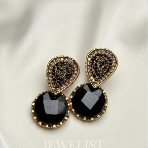 Jewelist Earrings Pakistan – Crystal Studded Design