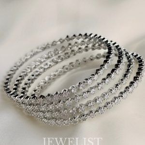 Crystal Stone Slim Bangles – Jewelist.pk