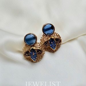 Blue Charmstone Studs by Jewelist.pk