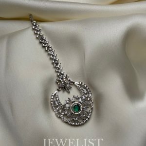 Emerald Bridal Tikka by Jewelist.pk