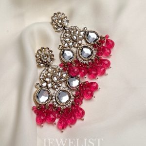Polki Dangling Earrings by Jewelist.pk – Pakistani Artificial Jewellery
