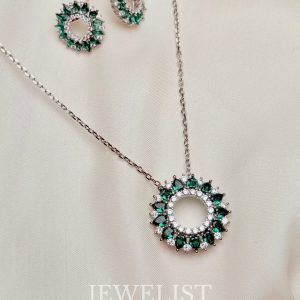 Halo Pendant Set by Jewelist.pk – Pakistani Artificial Jewellery