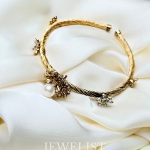Vintage Pearl Cuff Bracelet by Jewelist.pk – Pakistani Artificial Jewellery