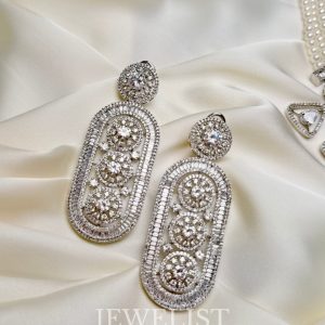 Madelene Pearl Choker Set by Jewelist.pk – Bridal Necklace with Statement Earrings