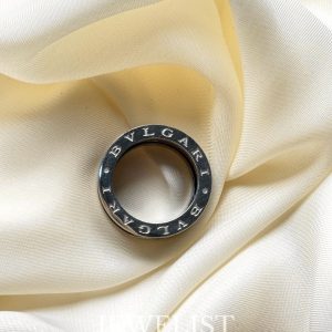 Bvlgari Inspired Rings in Silver and Black – Jewelist.pk