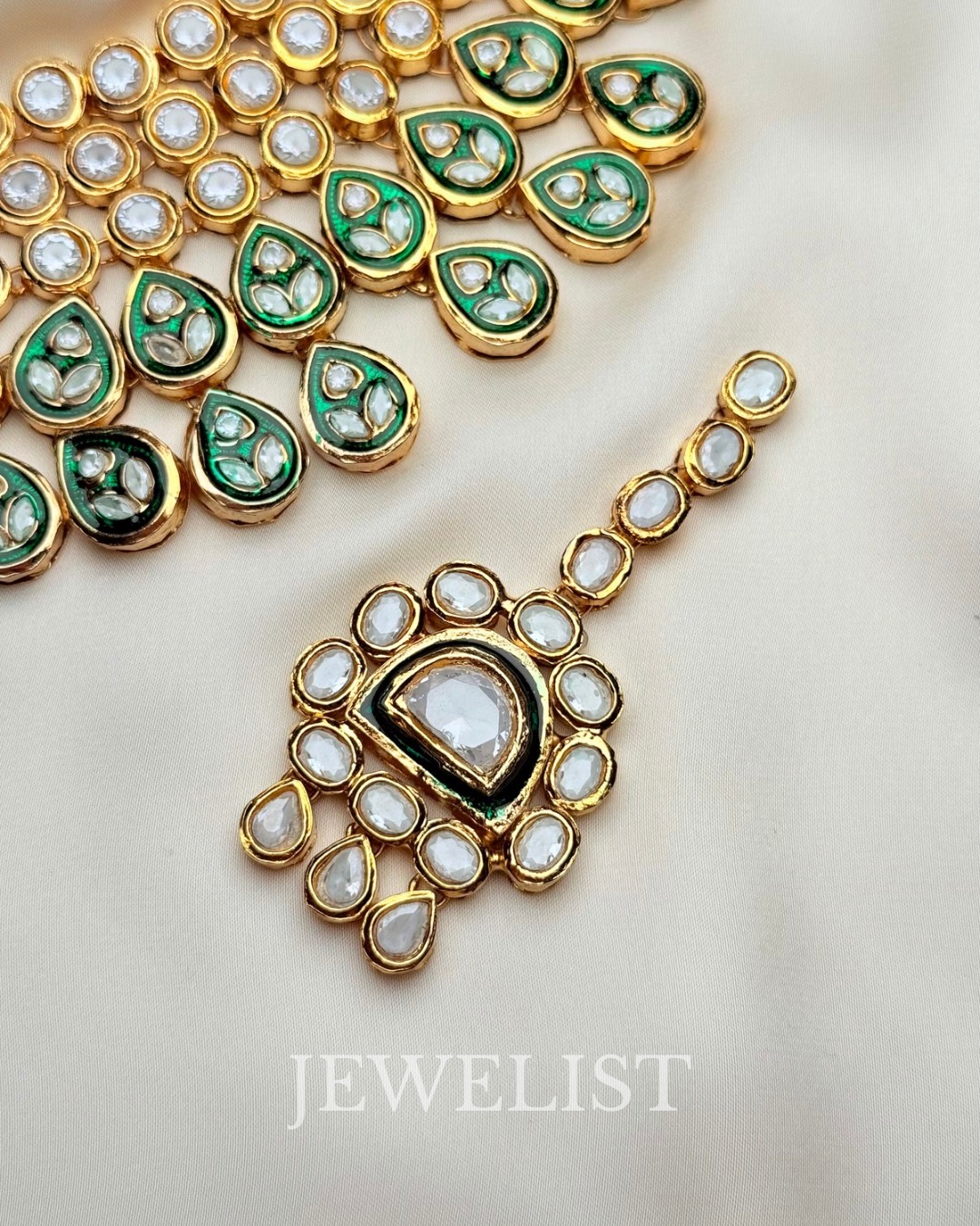 Areeba Kundan Polki Bridal Set – Jewelist.pk