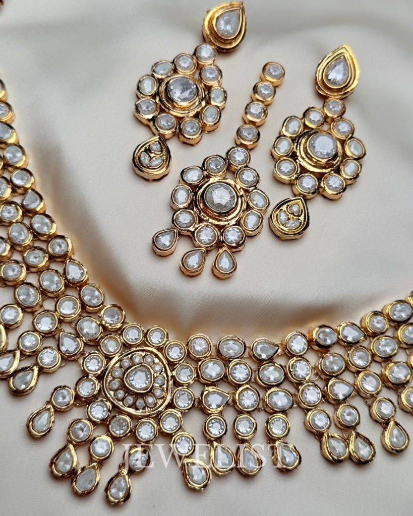 Noor Kundan custom Bridal Sets - Polki Bridal Set – Jewelist.pk