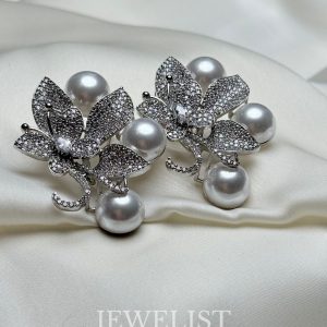 Pearl Butterfly Studs by Jewelist.pk