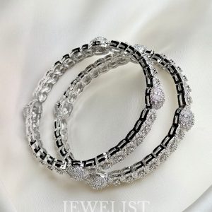 Silver Studded Karas – Jewelist.pk