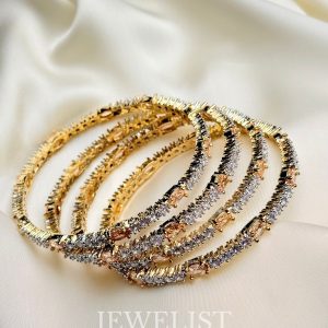 Champagne Stone Bangles – Jewelist.pk