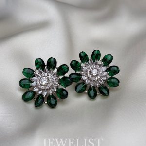 Flora Stone Studs in Pink / Green / Black – Jewelist Jewellery