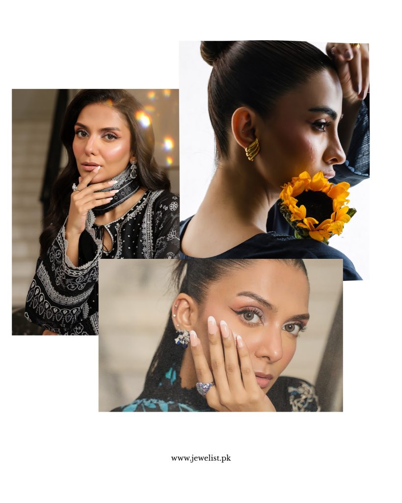 collage of models wearing artificial jewellery in Pakistan - jewelist.pk jewellery.