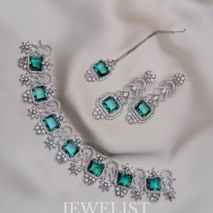 Prism Choker Set by Jewelist.pk – Bridal Choker Necklace & Earrings