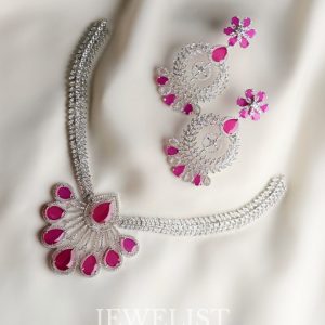 Artificial Jewellery Pakistan – Fuchsia Fanfare Set