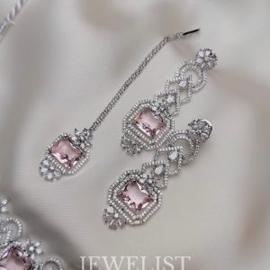 Prism Choker Set by Jewelist.pk – Bridal Choker Necklace & Earrings