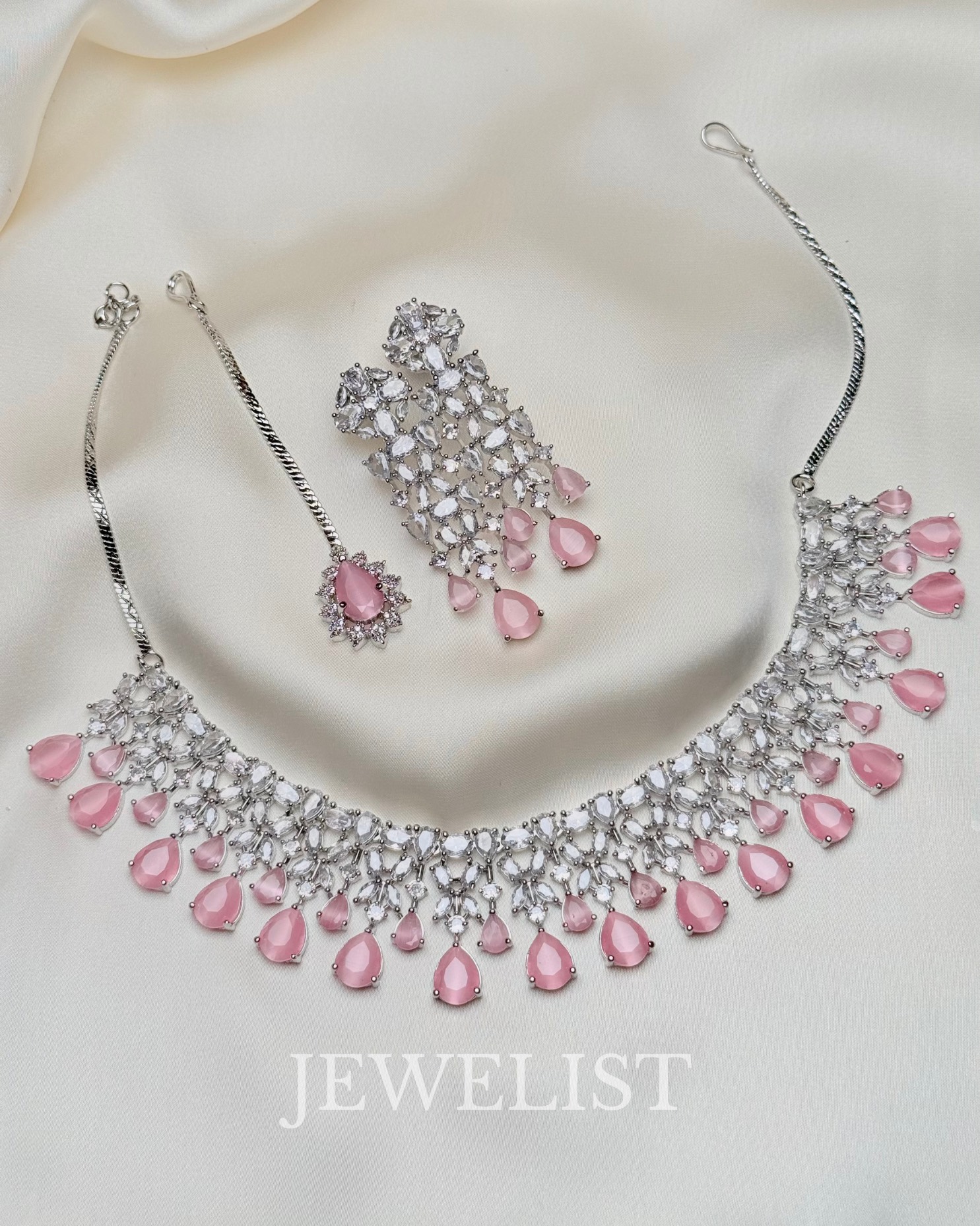 Pakistani Jewellery Percy Droplet Necklace Set – Jewelist.pk
