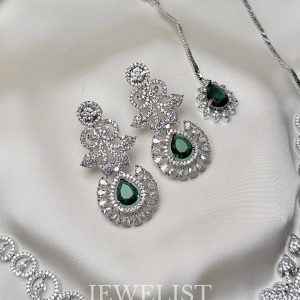 Bridal Jewellery Set with Emerald Stones – Jewelist.pk