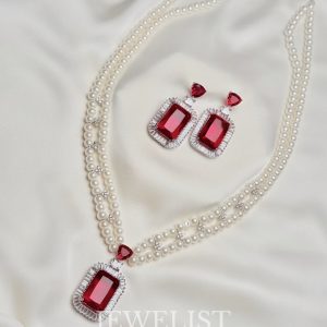 Amara Pearl Set by Jewelist.pk