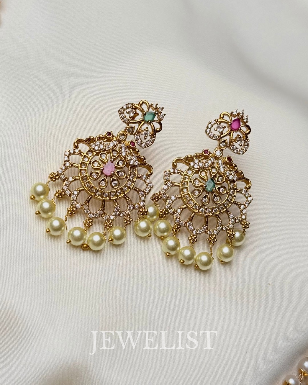 Rehaar Mala Set by Jewelist.pk – Pearl and Stone Necklace