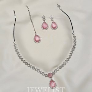 Dewdrop Pear Set by Jewelist.pk – Pakistani Jewellery Necklace and Earrings Set