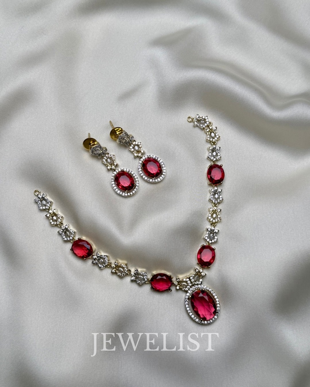 Limelight Crystal Set Complete – Jewelist Jewellery Pakistan