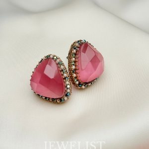 Bubblegum Trigon Choker by Jewelist.pk – Pakistani artificial jewellery set