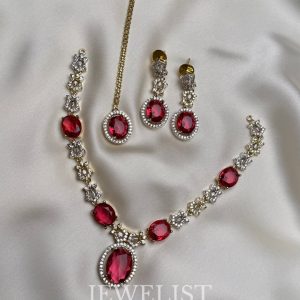 Limelight Crystal Set Earrings – Pakistani Bridal Jewellery