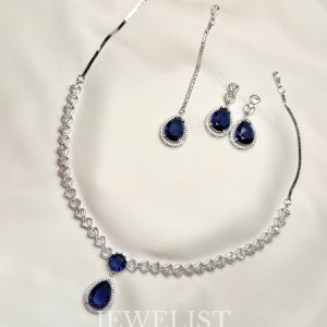 Dewdrop Pear Set by Jewelist.pk – Pakistani Jewellery Necklace and Earrings Set