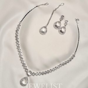 Dewdrop Pear Set by Jewelist.pk – Pakistani Jewellery Necklace and Earrings Set