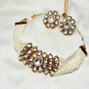 Minha Kundan Choker Set by Jewelist.pk – Pakistani Artificial Jewellery