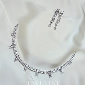 Seraphina Necklace Set Silver – Jewelist.pk