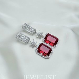Garden Gate Dangles Ruby – Pakistani Jewellery Brand Jewelist