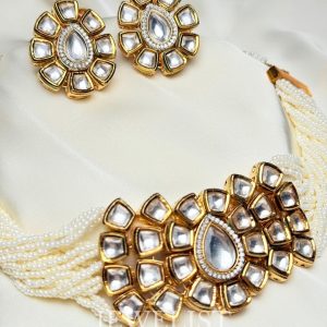 Minha Kundan Choker Set by Jewelist.pk – Pakistani Artificial Jewellery