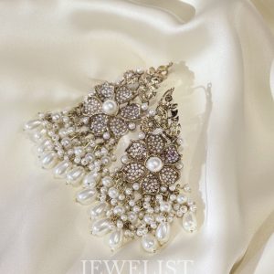 Blossom Tassel Earrings White – Jewelist.pk