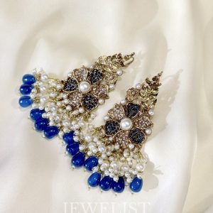 Blossom Tassel Earrings Blue – Jewelist.pk