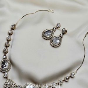 Regal Polki Drop Set by Jewelist.pk | Pakistani Jewellery Necklace and Earrings