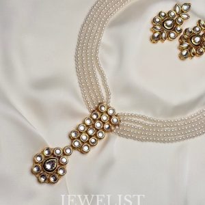 Kundan Long Pearl Mala by Jewelist.pk – Pakistani Artificial Jewellery
